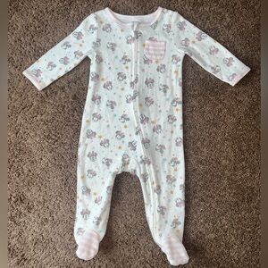 Disney Pink and White Kids Footie